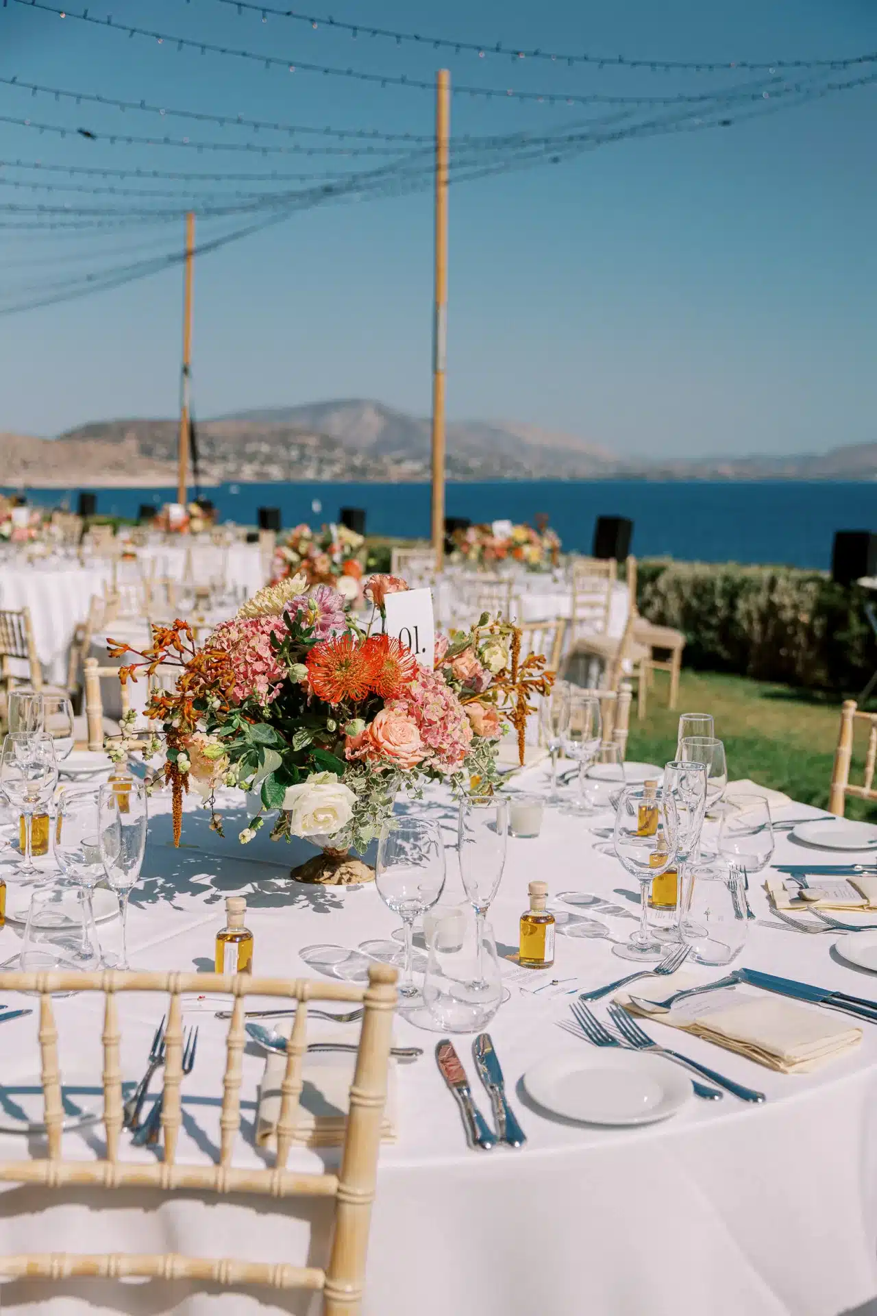 Island Athens Riviera Wedding Decoration